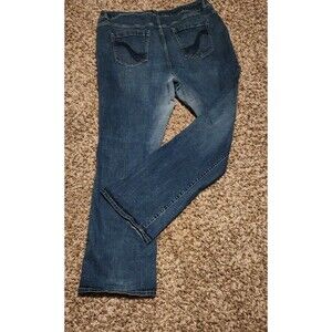 Lane Bryant Slim Boot Leg  Genius Fit Jeans Size 22T Light Blue Denim Cowgirl